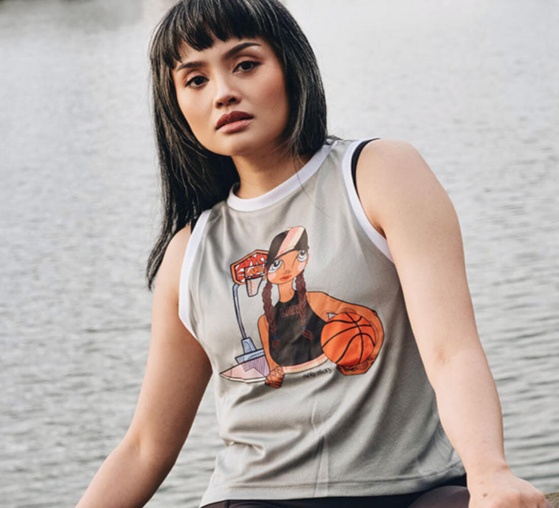 Exclusive Edition Aesthetic Basketball Tank in Grey