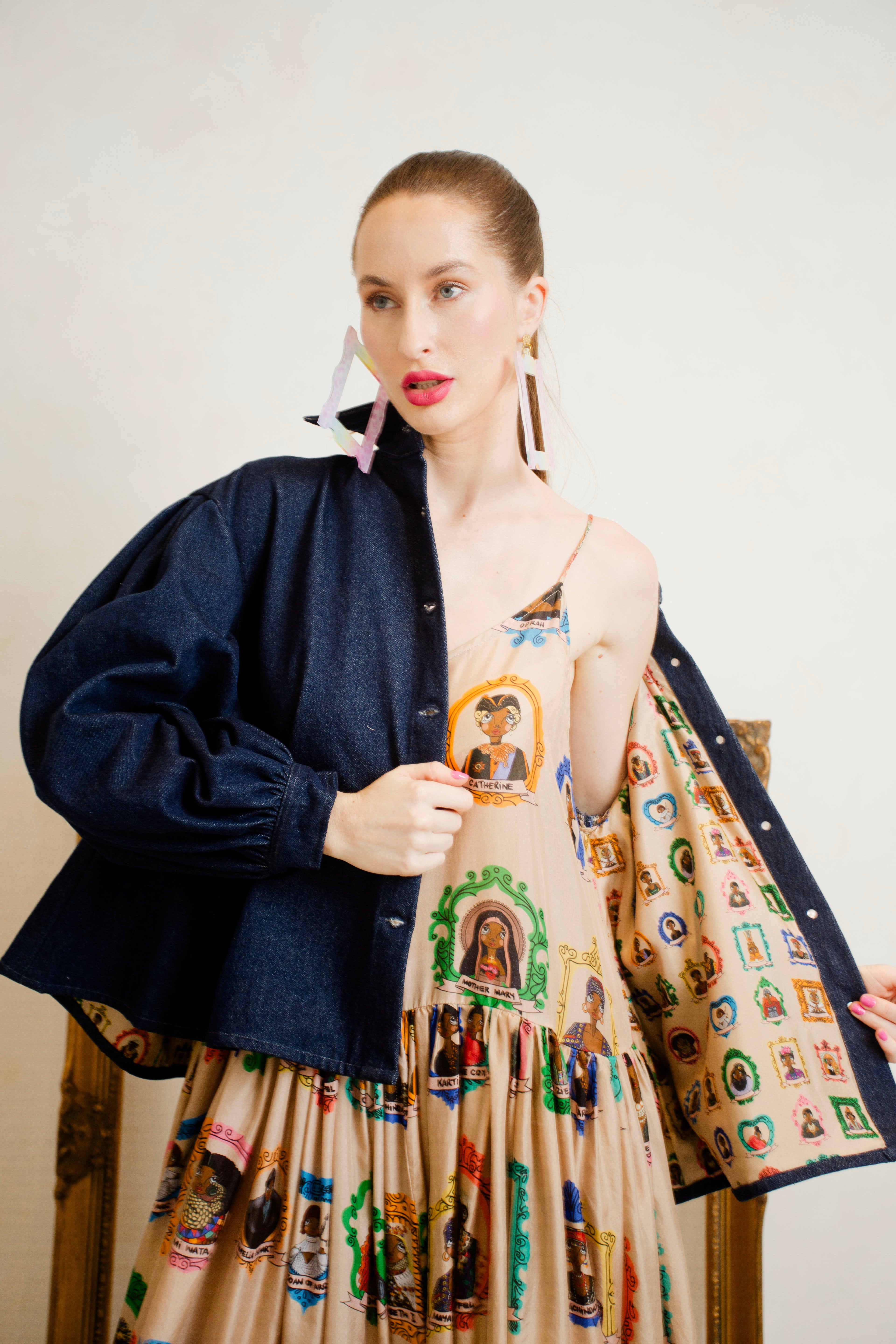 Lady Serena | Frida Kahlo Denim Jacket