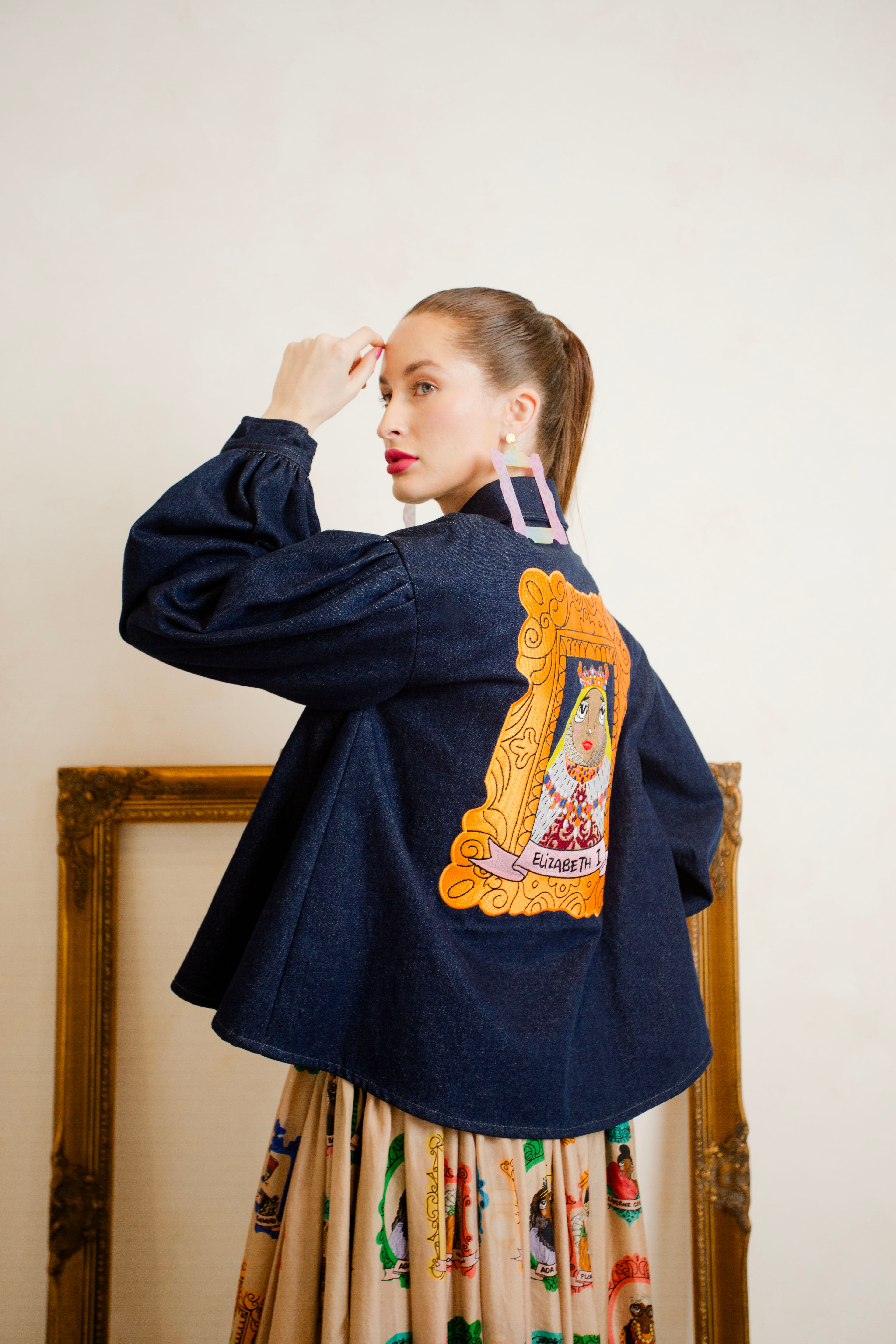 Lady Serena | Frida Kahlo Denim Jacket