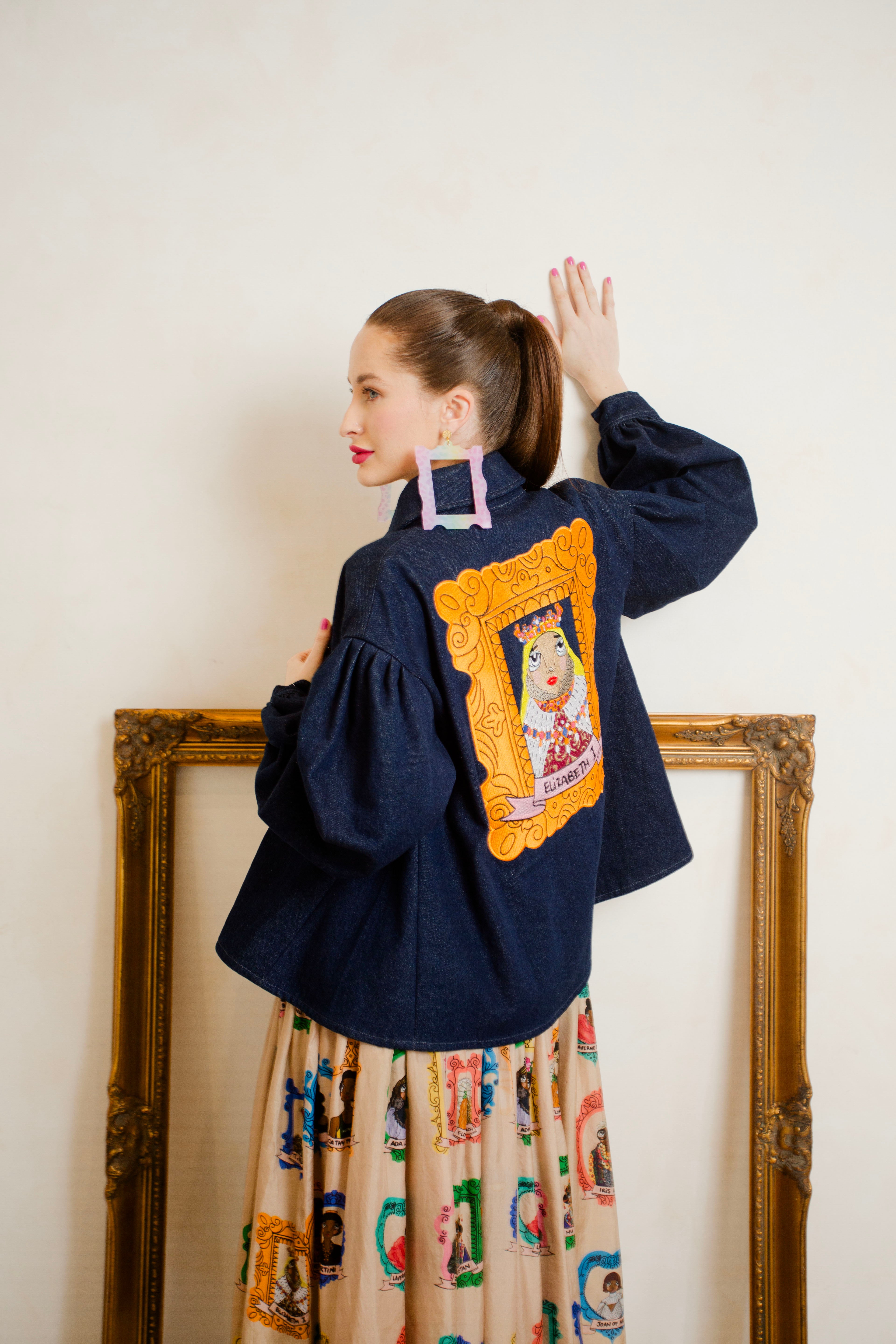 Lady Serena | Frida Kahlo Denim Jacket