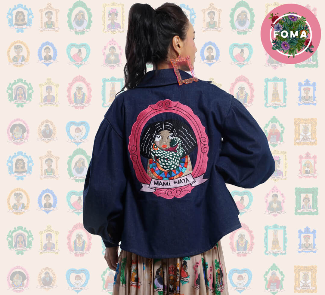 Lady Serena | Mami Wata Denim Jacket