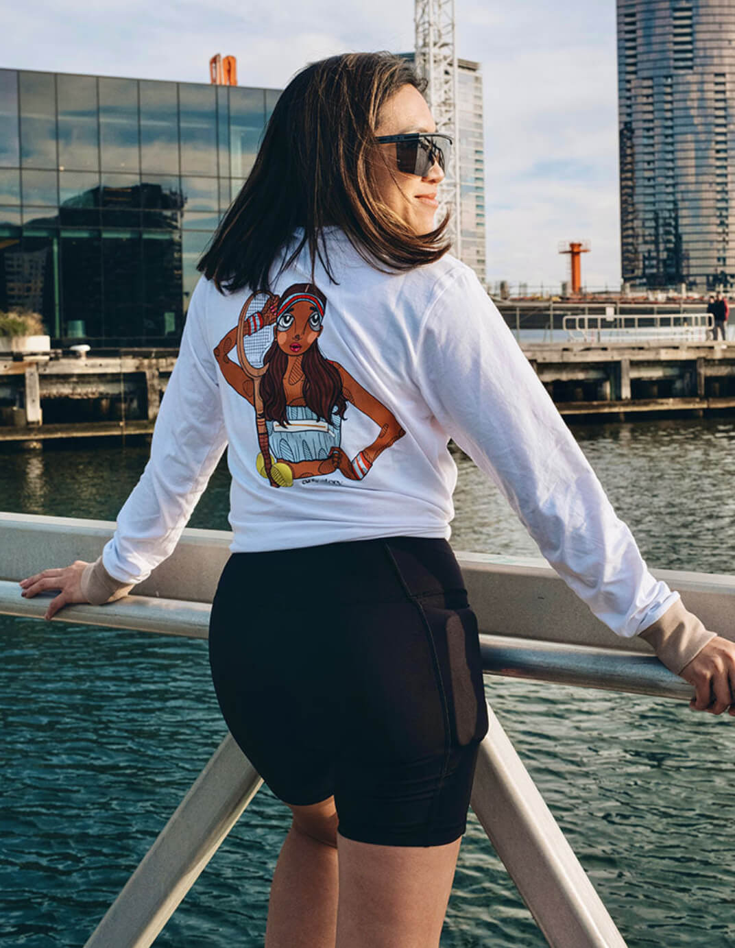 Exclusive Edition Aesthetic Tennis Long Sleeve in White