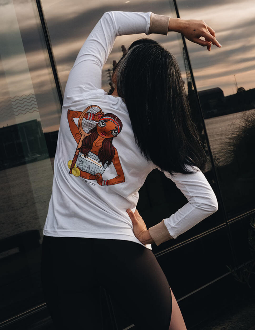 Exclusive Edition Aesthetic Tennis Long Sleeve in White